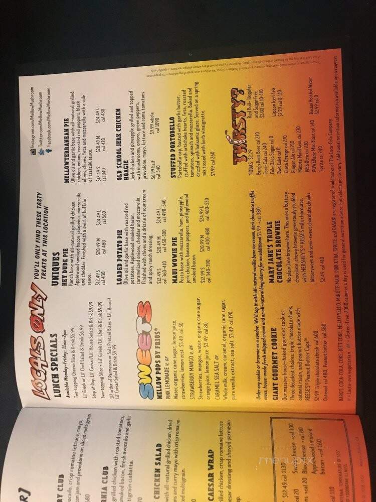 Mellow Mushroom Pizza - Warner Robins, GA menu_pic