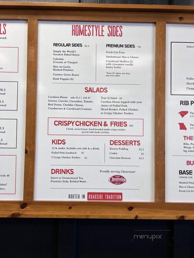 Old Carolina Barbecue Co - Fairlawn, OH menu_pic