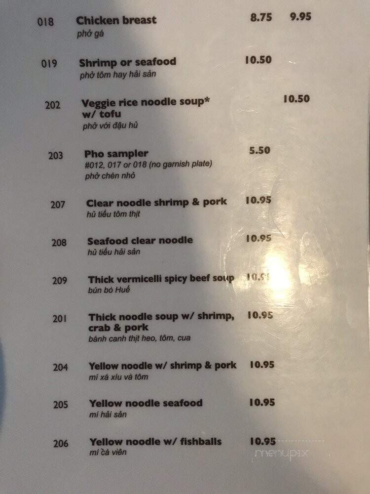 Pho Trebien East Vietnamese - El Paso, TX menu_pic