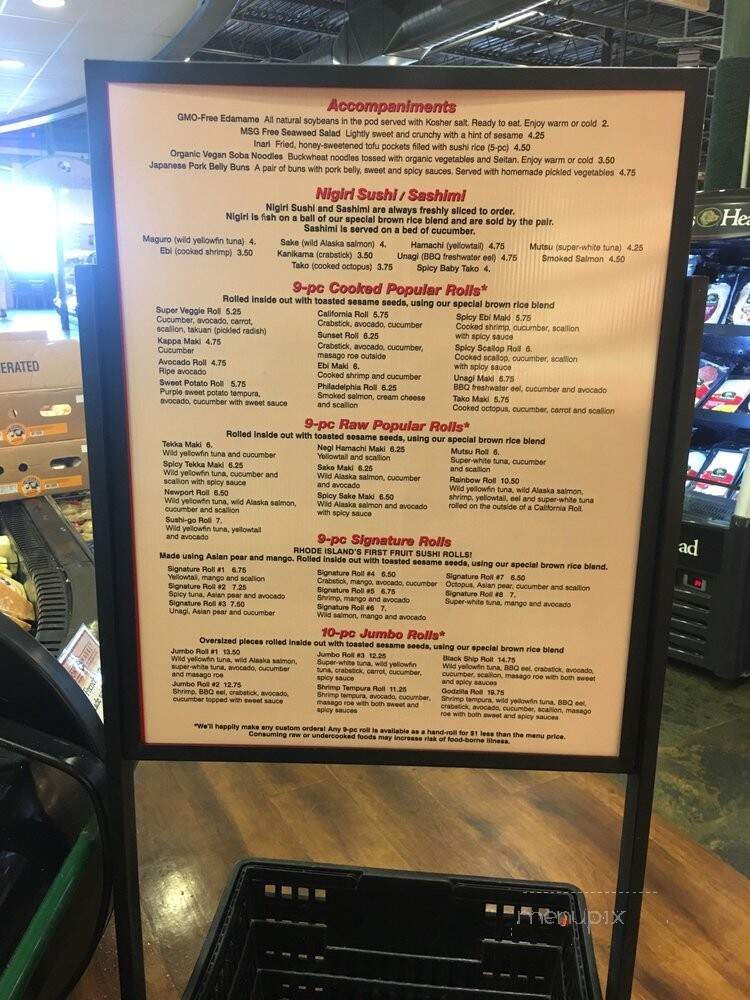 Sushi Go@Belmont Market - Wakefield, RI menu_pic