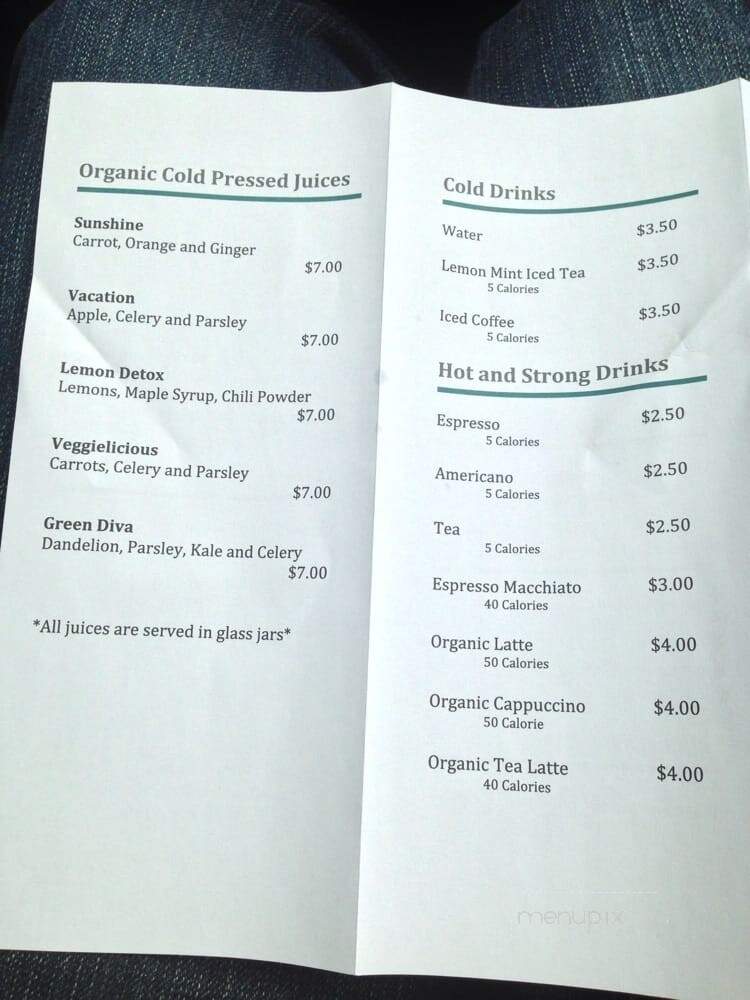 Vegan Divas - New York, NY menu_pic