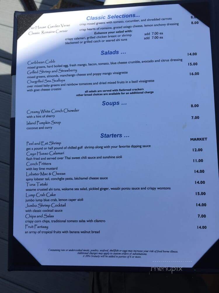 Harbour View Cafe - Key West, FL menu_pic