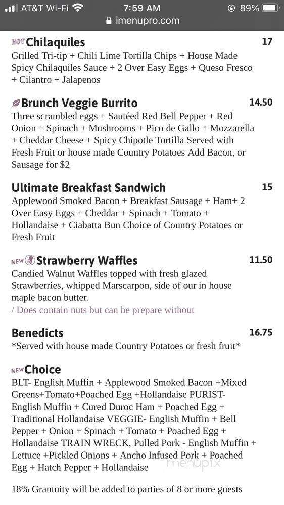 Track 29 Restaurant - Turlock, CA menu_pic