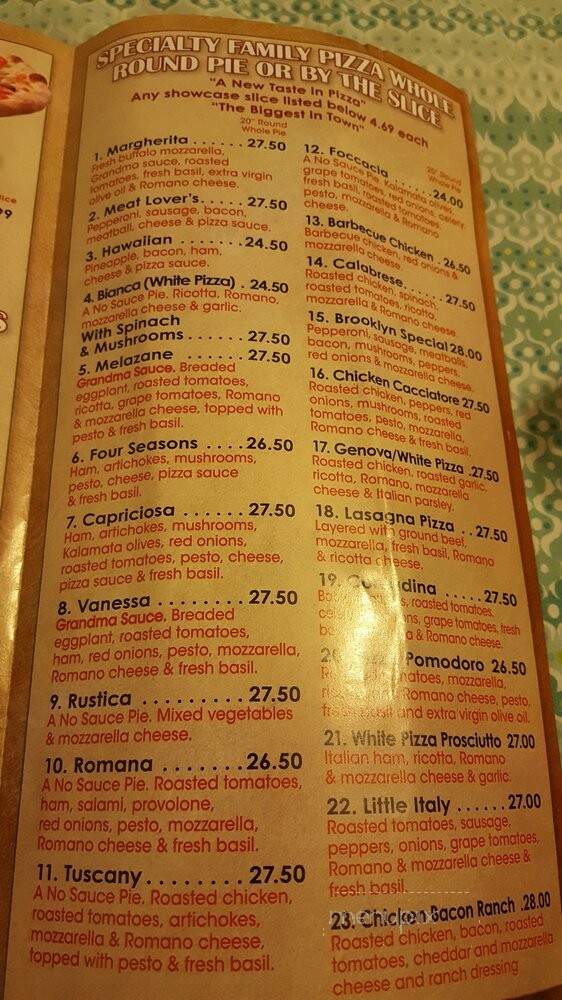Mamma Mia's on the Beach Pizzeria - Delray Beach, FL menu_pic