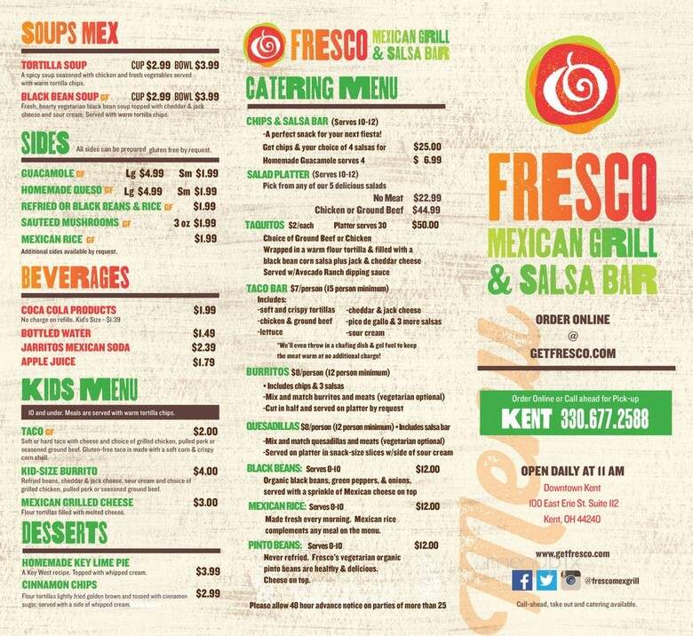 Fresco Mexican Grill & Salsa Bar - Kent, OH