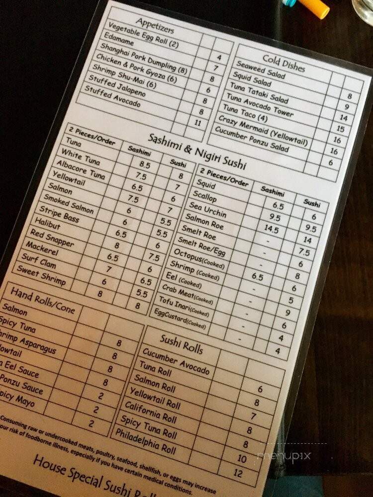 Sushi Oka Hibachi - Vail, CO menu_pic