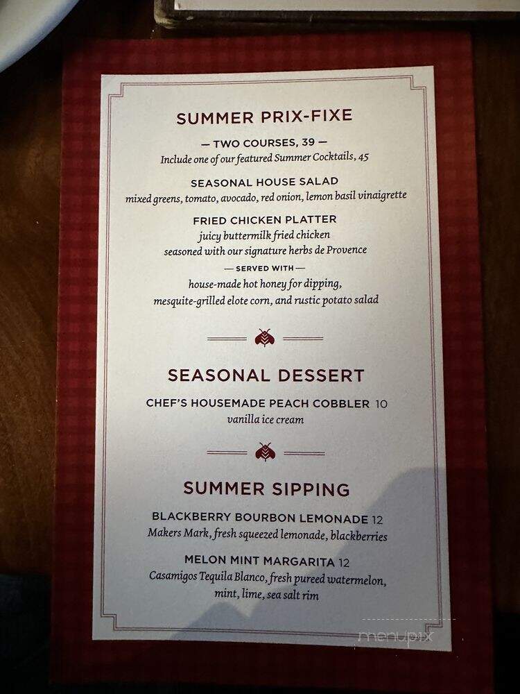Paul Martin's American Grill - Westlake Village, CA menu_pic