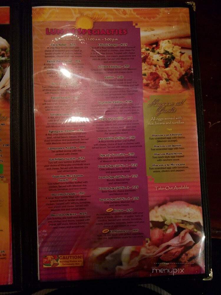 Casa Fiesta - Louisville, KY menu_pic
