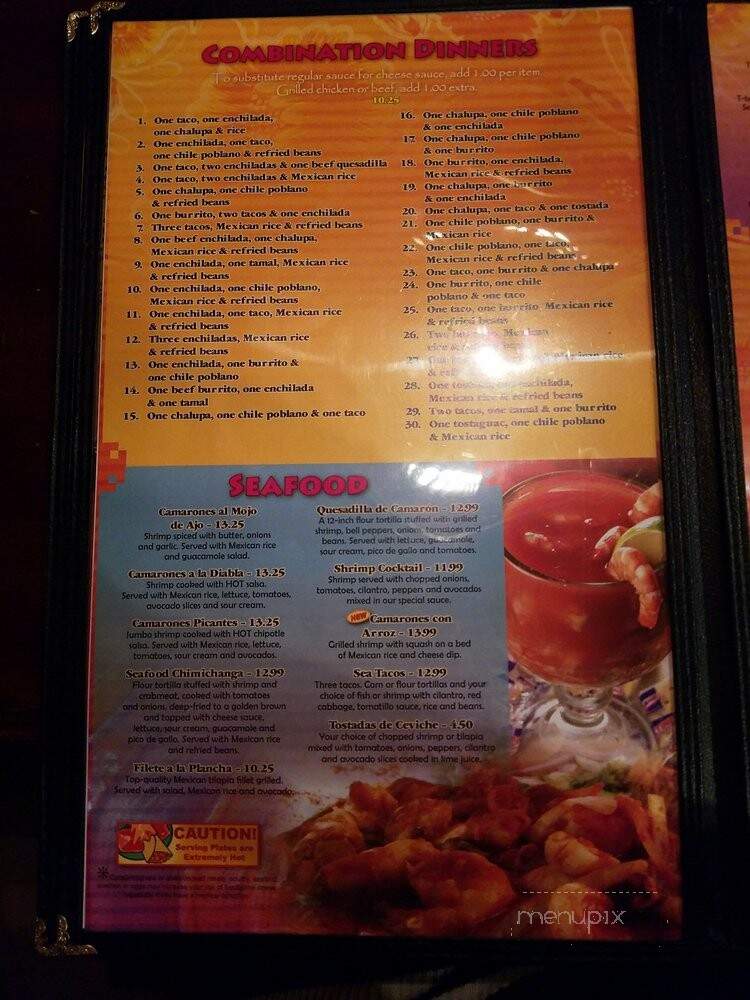 Casa Fiesta - Louisville, KY menu_pic