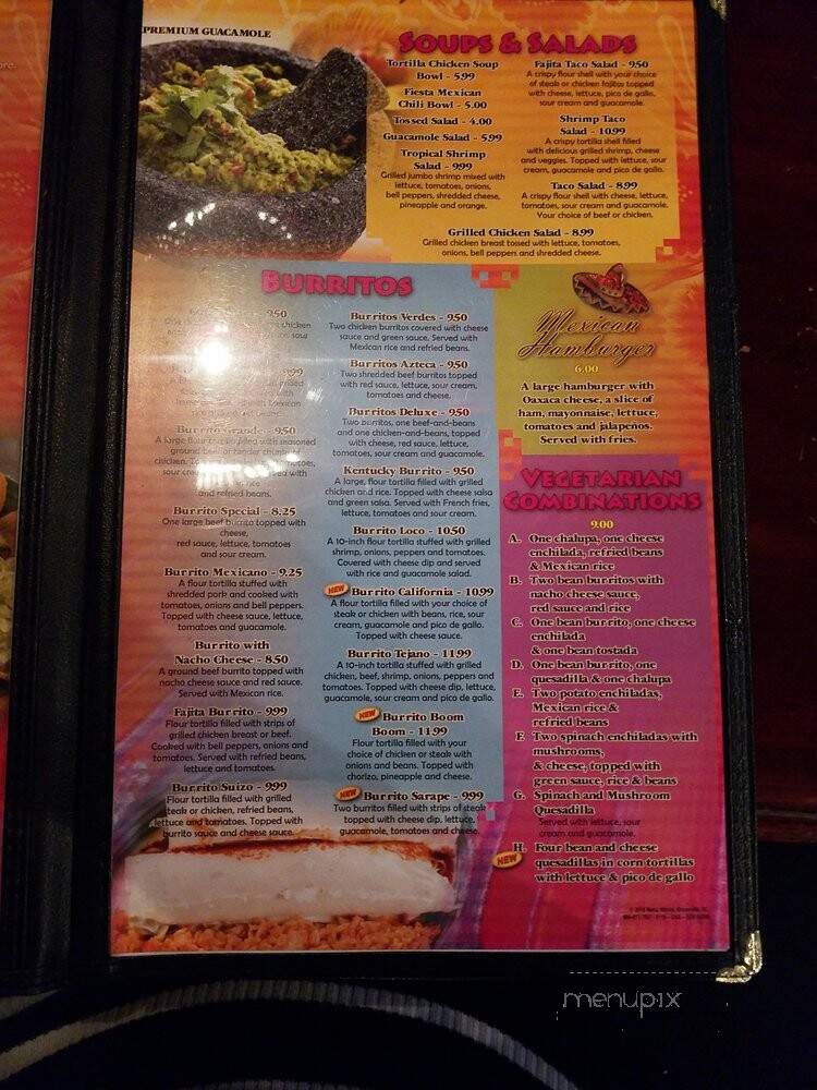 Casa Fiesta - Louisville, KY menu_pic