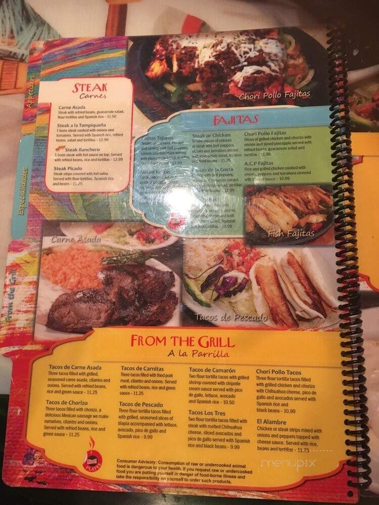 Los Tres Maqueyes - Cary, NC menu_pic