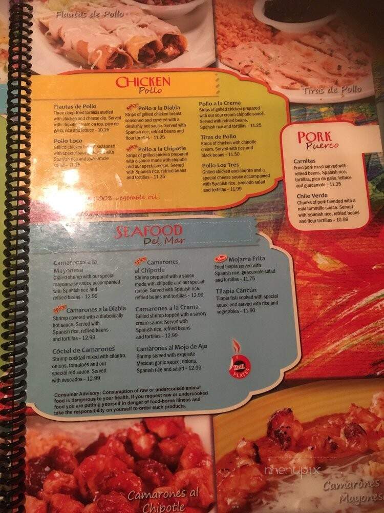 Los Tres Maqueyes - Cary, NC menu_pic
