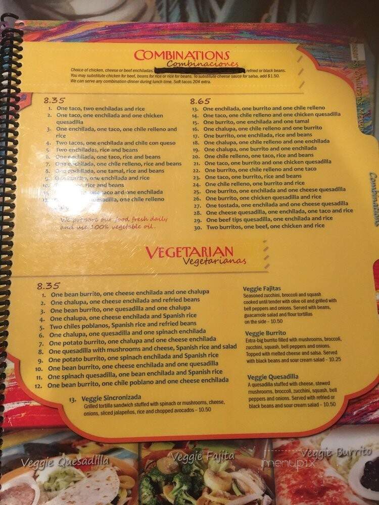Los Tres Maqueyes - Cary, NC menu_pic