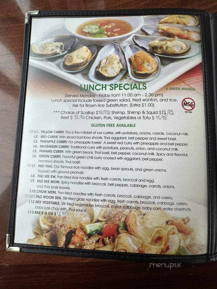 Thaipalace Sc - San Clemente, CA menu_pic