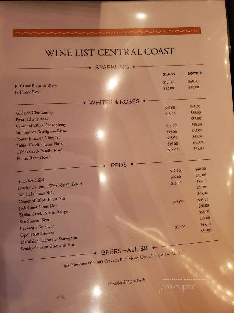 PasoTerra - Paso Robles, CA menu_pic