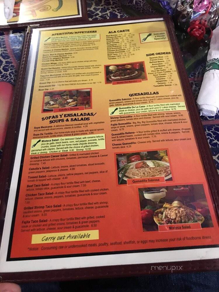 Cebollas Mexican Grill - Auburn, IN