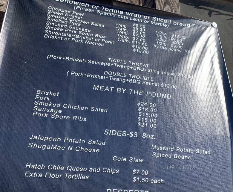 Shugabees - Buda, TX menu_pic