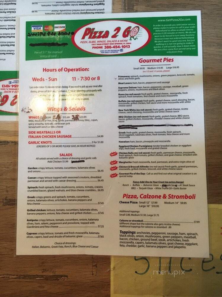 Pizza 2 Go - Gainesville, FL