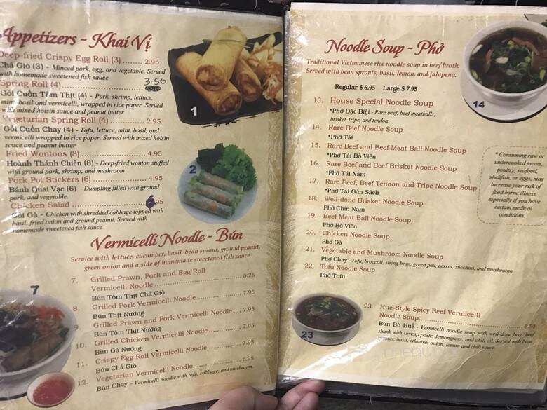 Ipho - Lakewood, WA menu_pic
