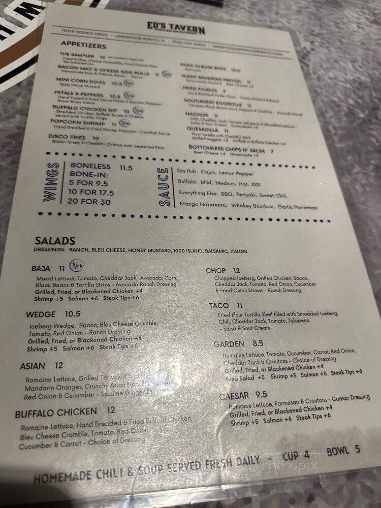 Ed's Tavern - Bradenton, FL menu_pic