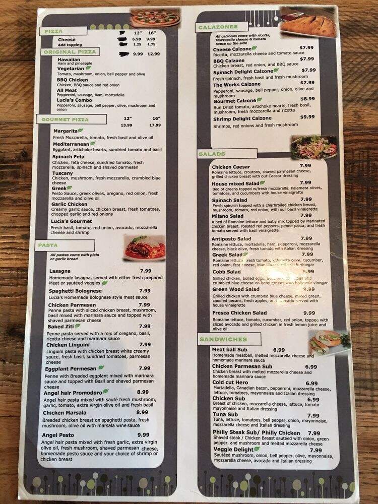 Lucia's Cafe - Los Angeles, CA menu_pic