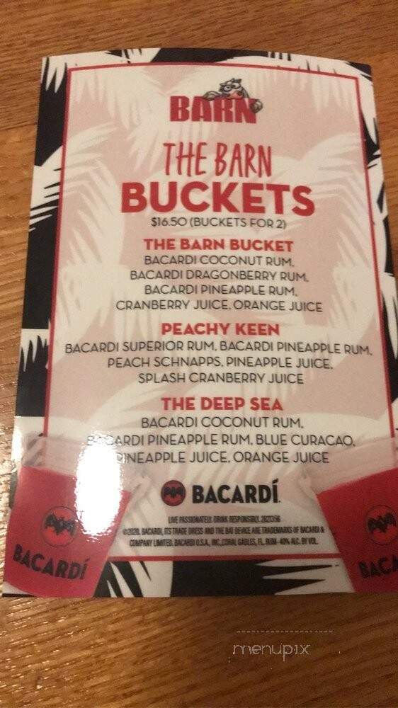 Rockaway River Barn - Rockaway, NJ menu_pic
