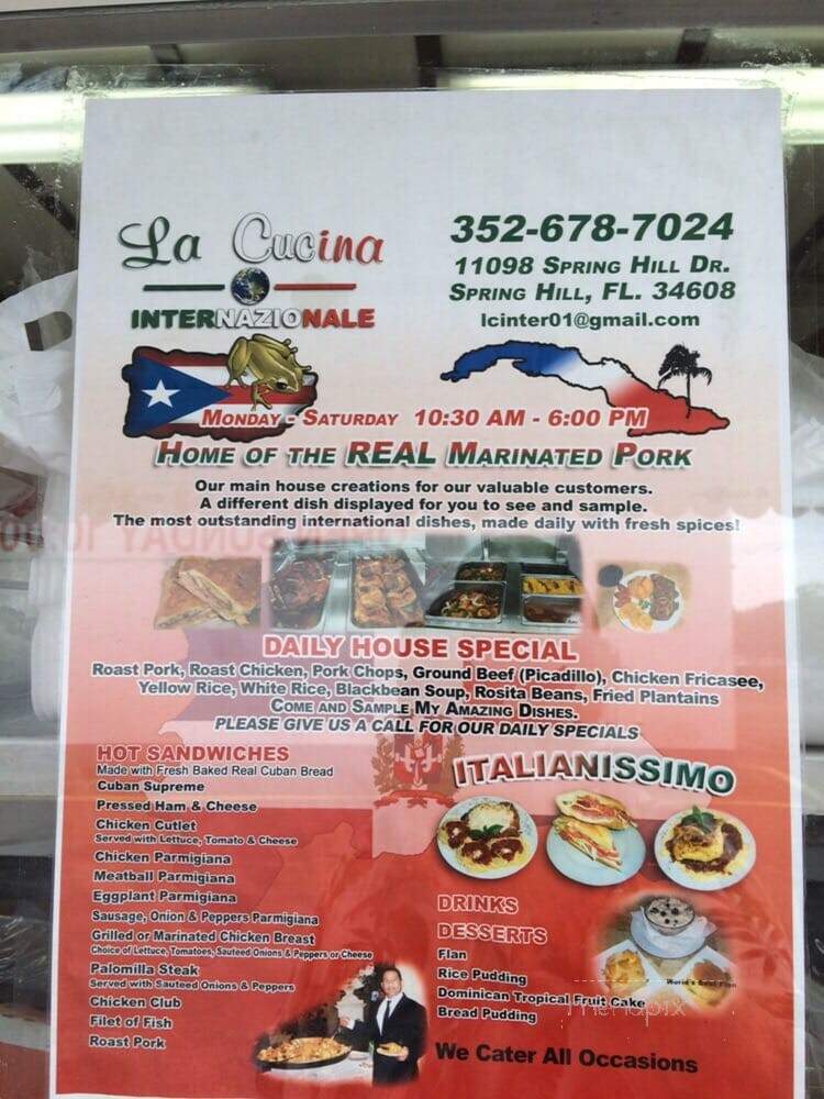 La Cucina Internazionale - Spring Hill, FL