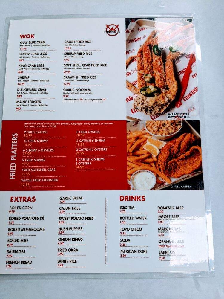 Crawfish Cafe - Houston, TX menu_pic