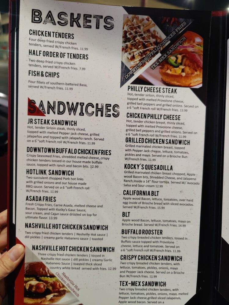 Kockys Bar & Grill - Fresno, CA menu_pic