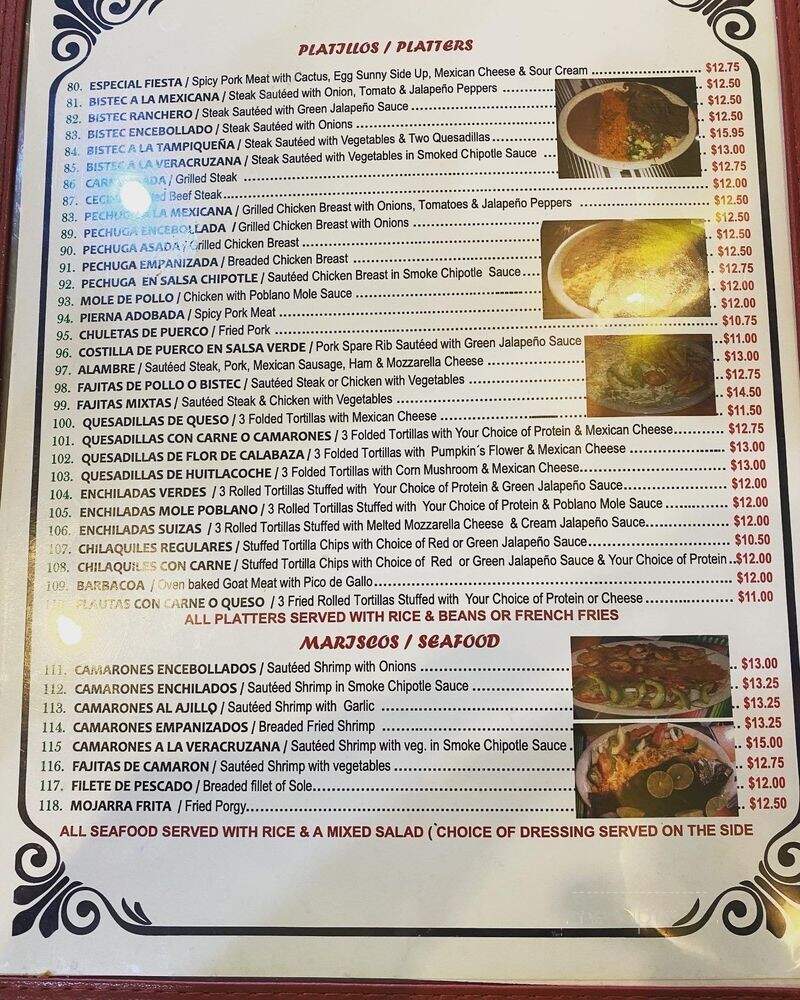 Fiesta Acapulco - Philadelphia, PA menu_pic