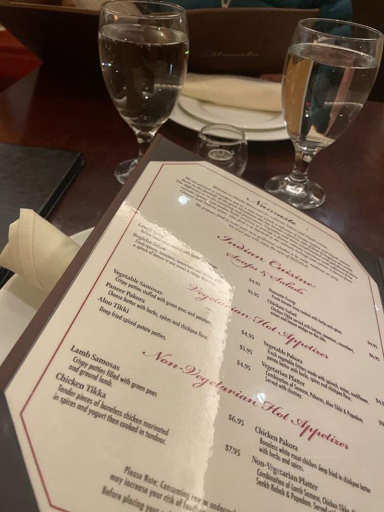 Masala - Somerville, MA menu_pic