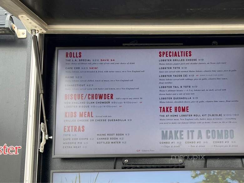 Cousins Maine Lobster - Pasadena, CA menu_pic