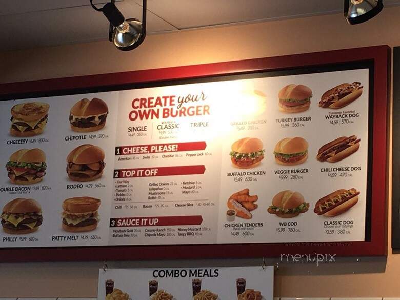 Jake's Wayback Burgers - Evansville, IN menu_pic