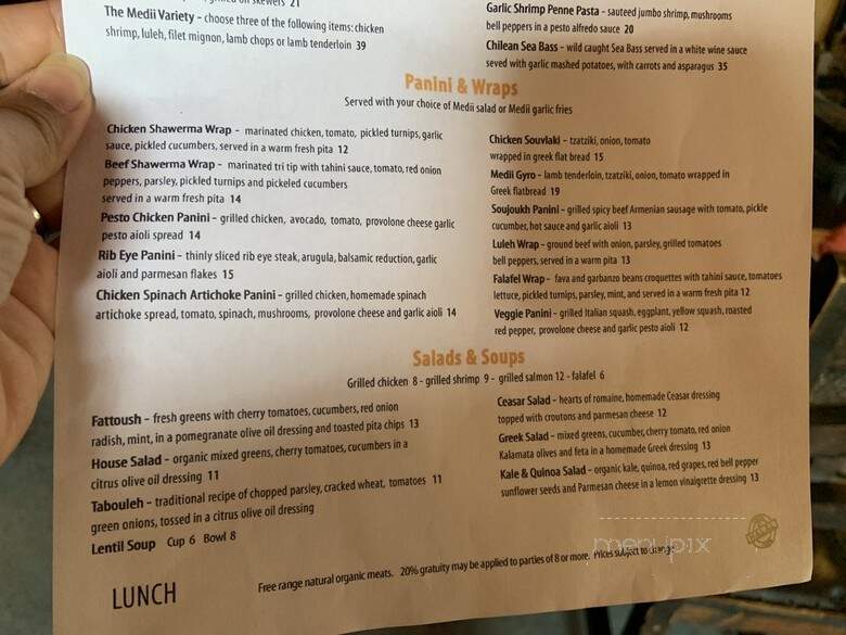 Medii Kitchen - Anaheim, CA menu_pic