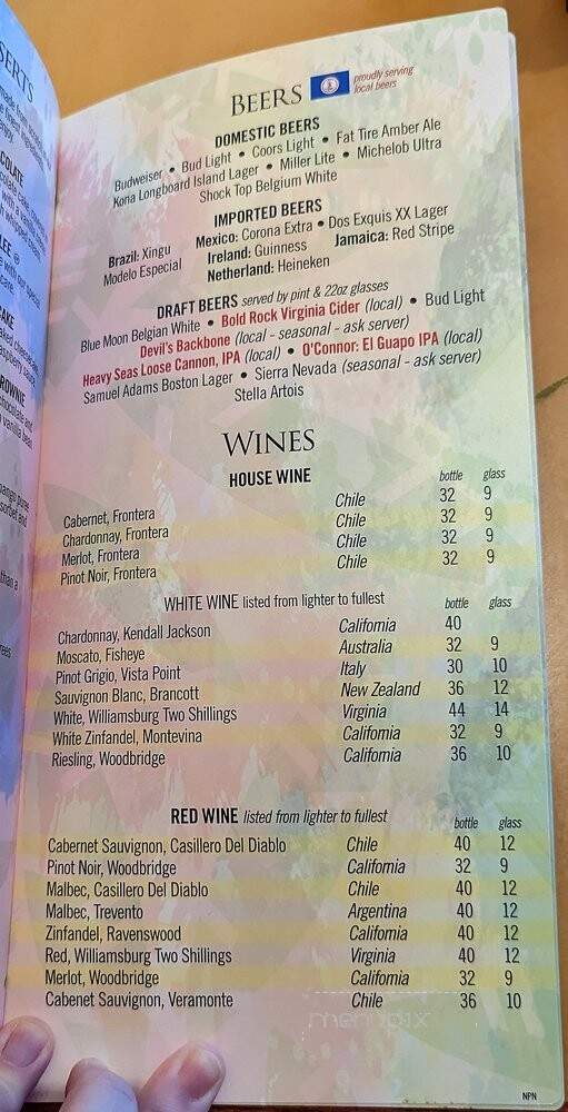 Tucanos Grille - Newport News, VA menu_pic