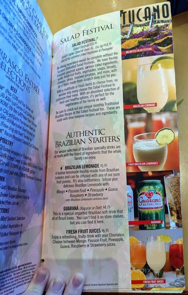 Tucanos Grille - Newport News, VA menu_pic