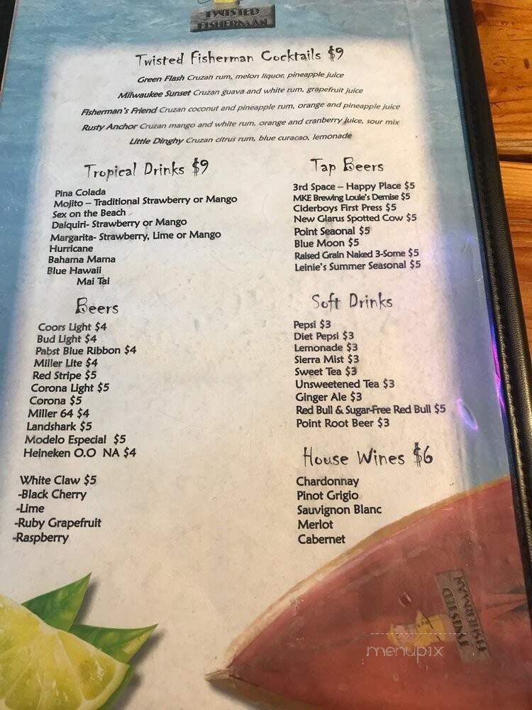 Twisted Fisherman Crab Shack - Milwaukee, WI menu_pic