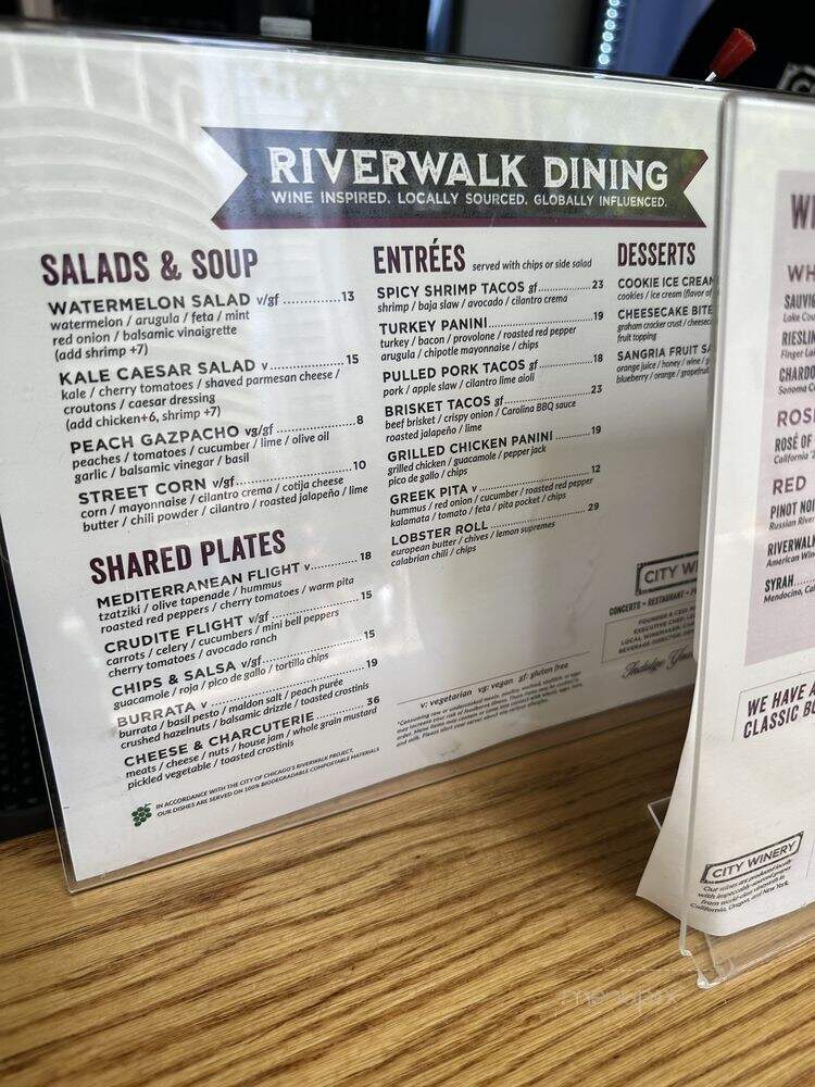 City Winery Chicago - Chicago, IL menu_pic
