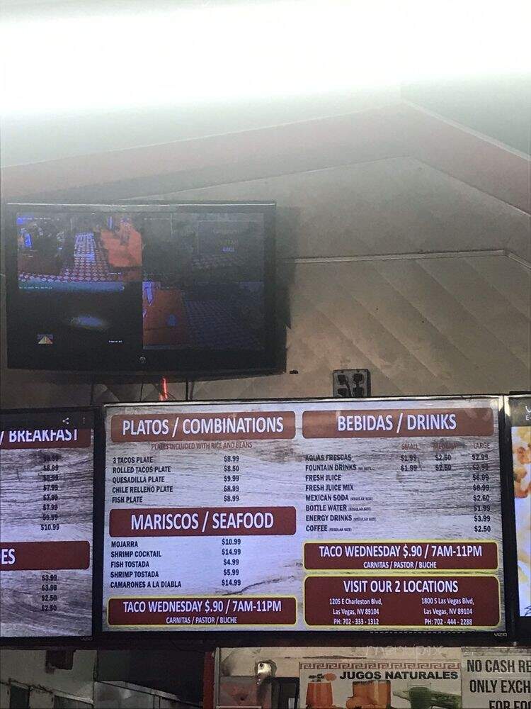 Tacos Mexico - Las Vegas, NV menu_pic