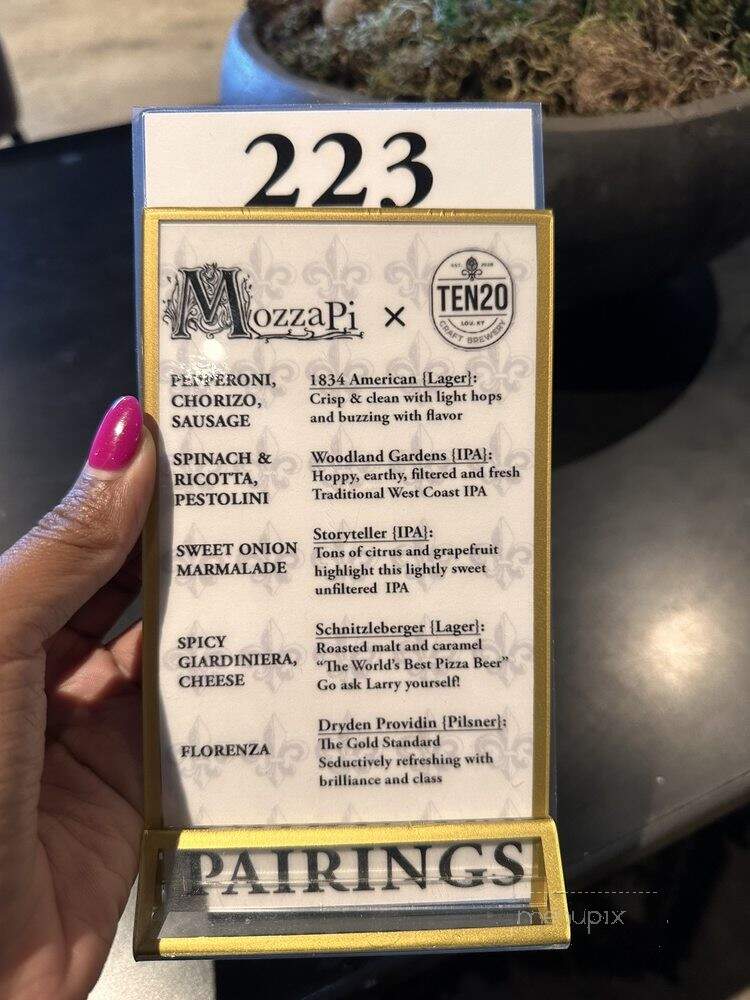 Mozzapi Food Truck - Louisville, KY menu_pic