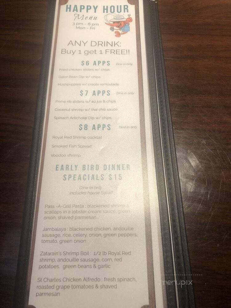 Shrimpys PO-Boys Pub - Treasure Island, FL menu_pic