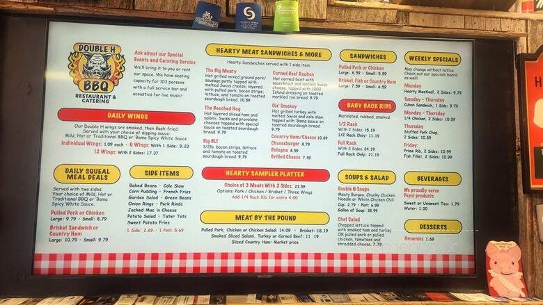 Double H BBQ - Lexington, KY menu_pic