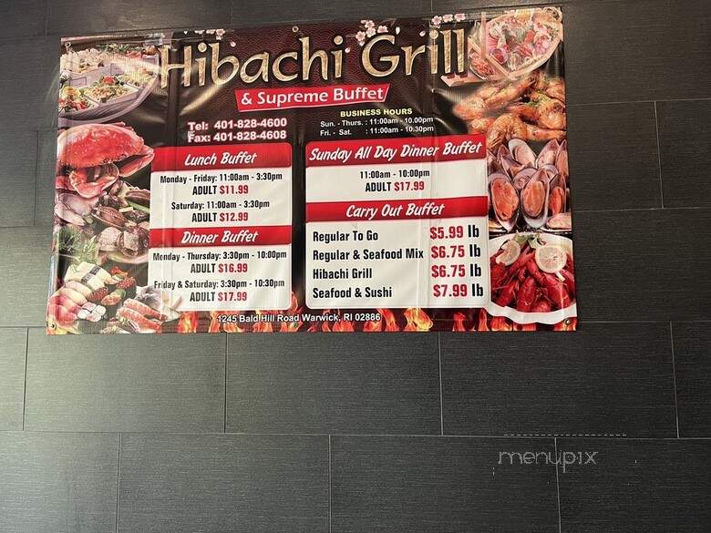Hibachi Grill & supreme buffet - Warwick, RI