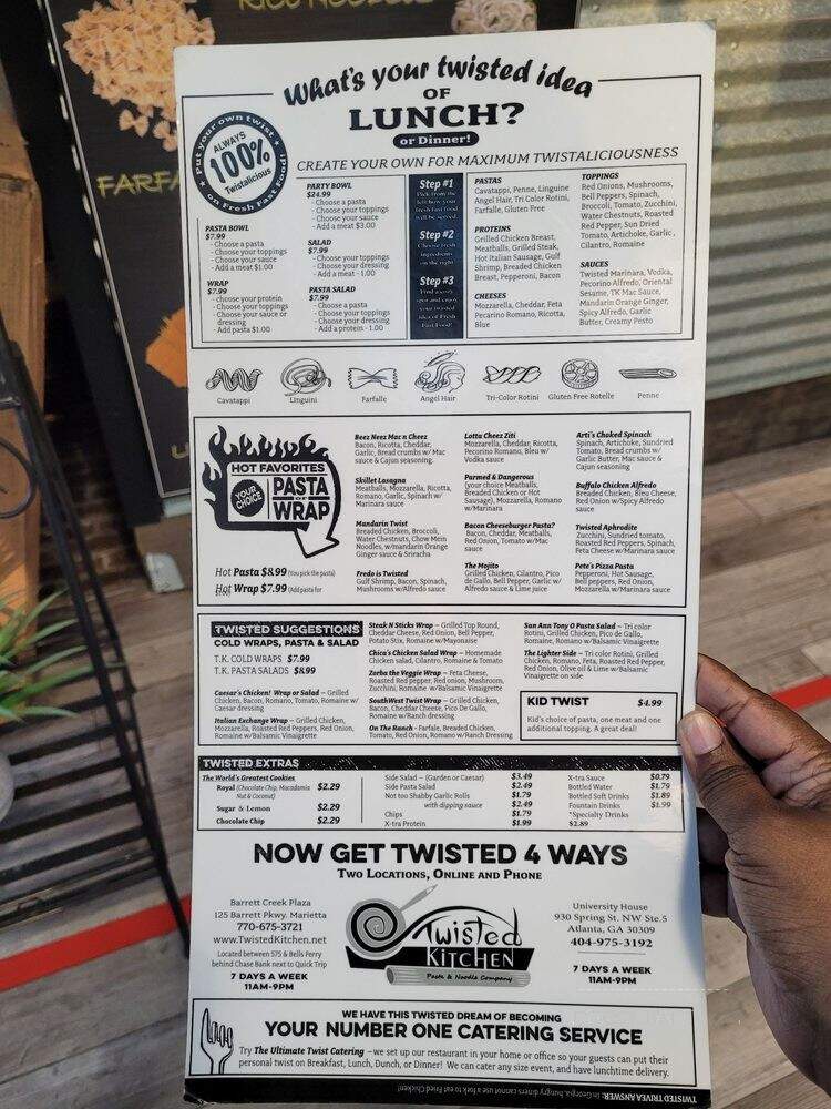 Twisted Kitchen - Marietta, GA menu_pic