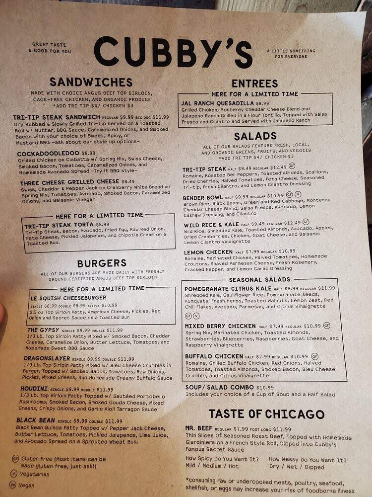 Cubby's Chicago Beef - Provo, UT menu_pic