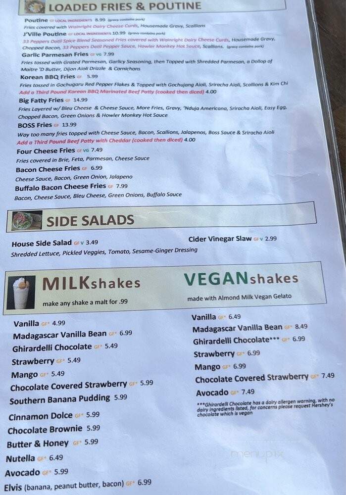 Epik Burger - Jacksonville, FL menu_pic