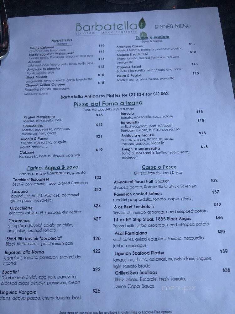 Barbatella - Naples, FL menu_pic