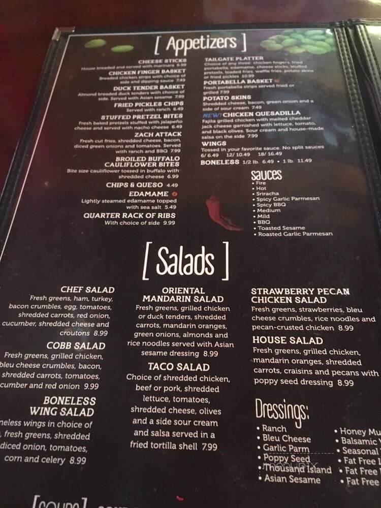 Shotzy's Bar Grille - Upper Sandusky, OH menu_pic