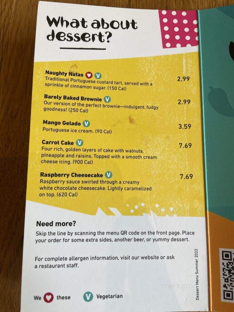 Nando's Peri-Peri - Arlington, VA menu_pic