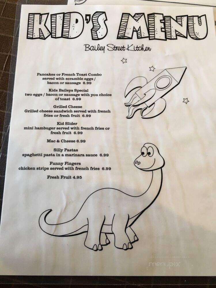 Bailey's Street California Kitchen - Whittier, CA menu_pic